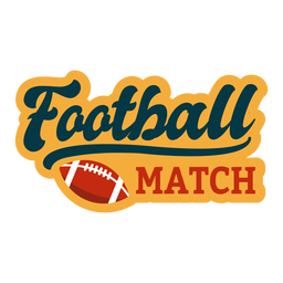 Pegatina de fútbol americano Diseño PNG