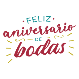 Letras de aniversario Desenho PNG
