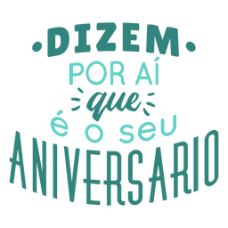 Aniversario letras letras de cumpleaños Diseño PNG