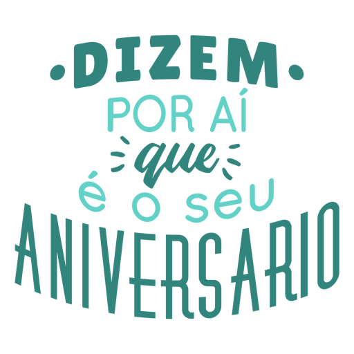 Aniversario lettering birthday lettering PNG Design