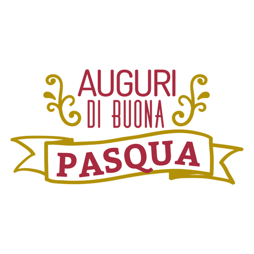 Letras de Auguri di buona pasqua Diseño PNG
