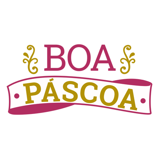 Boa Pascoa-Schriftzug PNG-Design