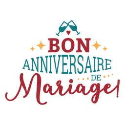 Letras de anniversaire Bon Desenho PNG