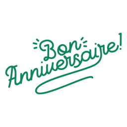 Letras Bon anniversaire letras de aniversário Desenho PNG