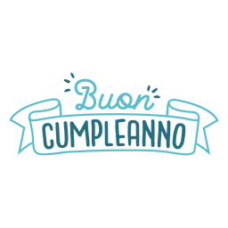 Buon Compleanno Schriftzug PNG-Design