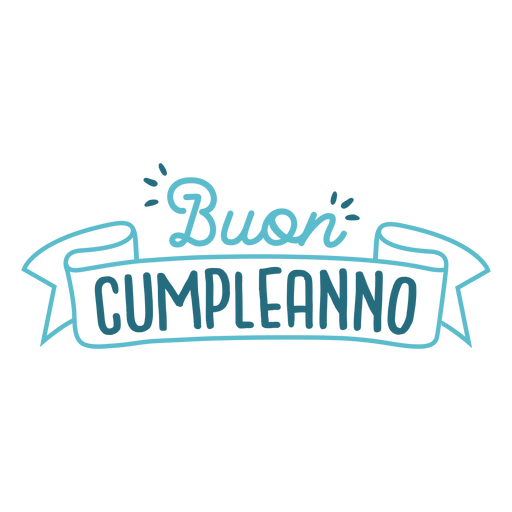 Buon compleanno lettering PNG Design