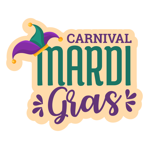 mardi gras sticker etsy