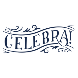 Letras de celebra Diseño PNG