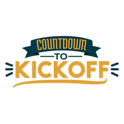 Contagem regressiva para o crachá de kickoff Contagem regressiva para o crachá de kickoff