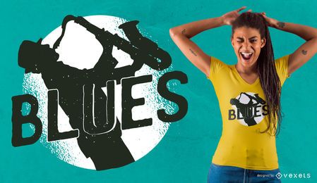 Blues Musik T-Shirt Design