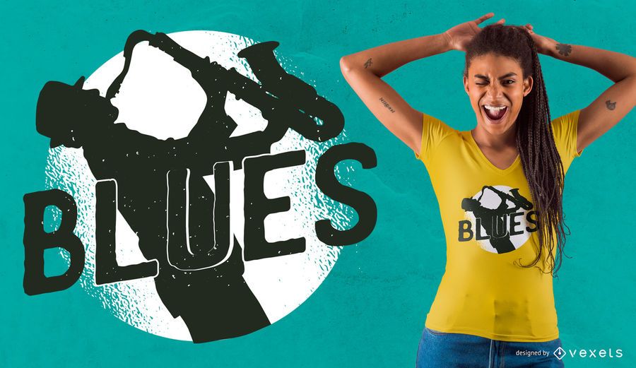 Diseño de camiseta de Blues Music Diseño de camiseta de Blues Music