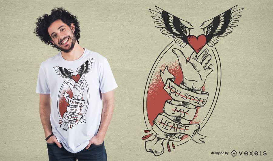 Stole My Heart T-Shirt Design Stole My Heart T-Shirt Design