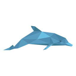 Delphinseitenansicht lowpoly Delphinseitenansicht lowpoly