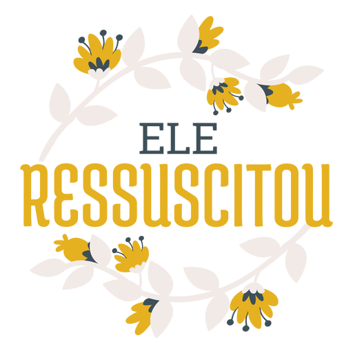 Ele ressuscitou letras Desenho PNG