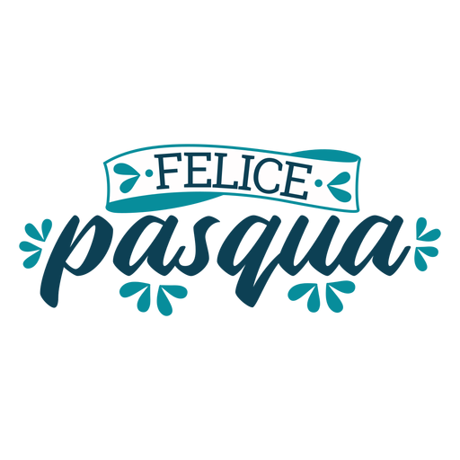 Felice Pasqua-Schriftzug PNG-Design