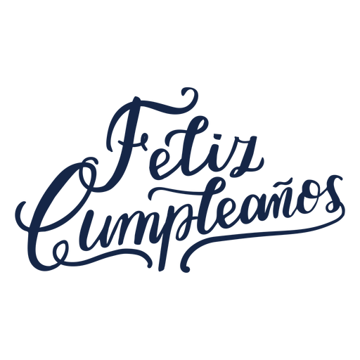 Lettering Feliz cumpleanos - Baixar PNG/SVG Transparente