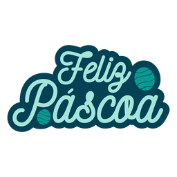 Feliz pascoa lettering PNG Design