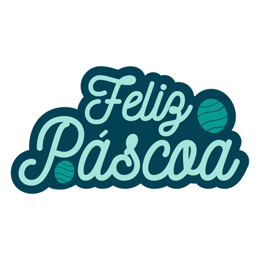 Feliz pascoa lettering PNG Design