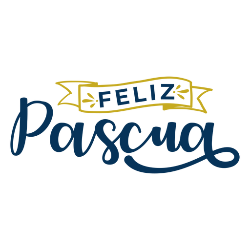 Feliz pascua lettering PNG Design