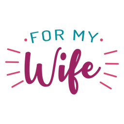 Letras para minha esposa Desenho PNG
