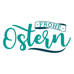 Letras de saudação Frohe ostern Desenho PNG