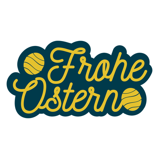 Frohe ostern lettering