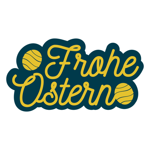 Frohe Ostern-Schriftzug - Transparenter PNG und SVG-Vektor