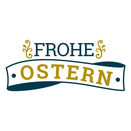 Frohe Ostern Band Schriftzug Transparenter Png Und Svg Vektor