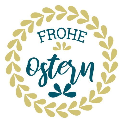 Frohe ostern lettering guirlanda Desenho PNG