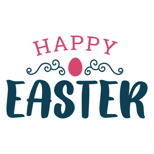 Happy easter greeting lettering - Transparent PNG & SVG vector file