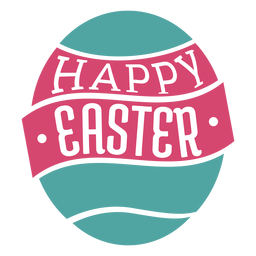 Happy easter lettering PNG Design