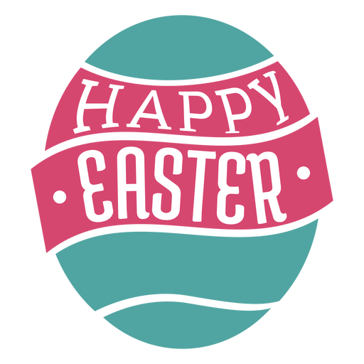 Frohe Ostern-Schriftzug - Transparenter PNG und SVG-Vektor