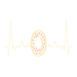 Heartbeat with donut