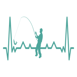 Heartbeat with fisherman Transparent PNG