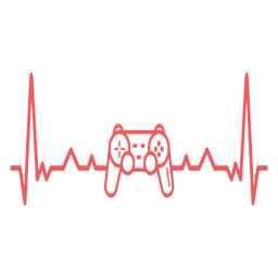 Heartbeat with gamepad Transparent PNG