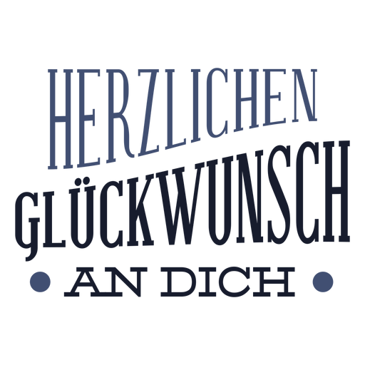 Letras de gluckwunsch de Herzlichen Desenho PNG
