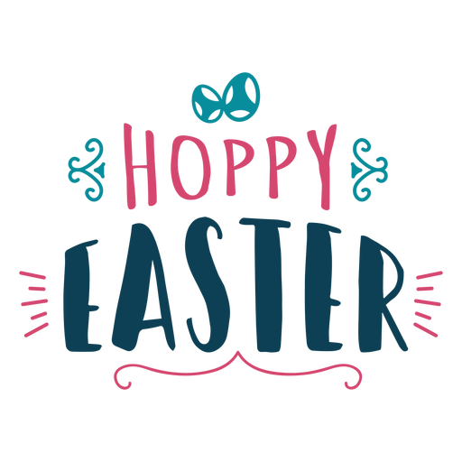 Hoppy Easter Lettering Transparent Png Svg Vector File