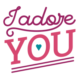 Ich liebe dich Schriftzug PNG-Design