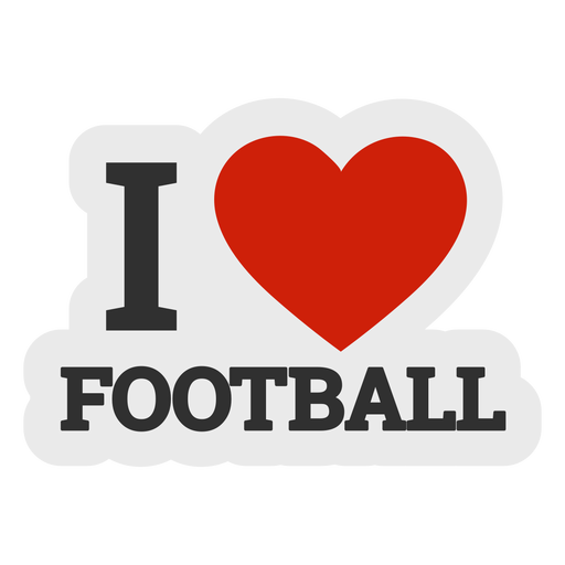 I love football sticker