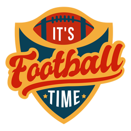 Seine Fußballzeitbeschriftung PNG-Design