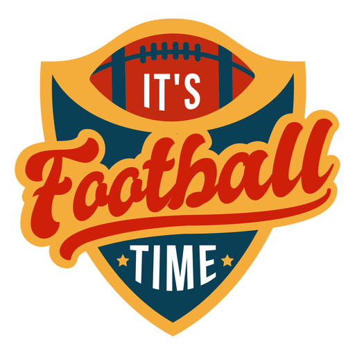 Its football time lettering