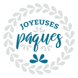 Joyeuses paques lettering PNG Design