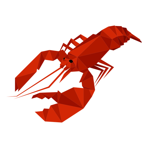 Download Lobster low poly - Transparent PNG & SVG vector file