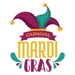 Mardi gras jester hat lettering Mardi gras jester hat lettering