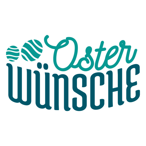 Oster wunsche egg lettering PNG Design