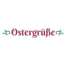 Ostergrusse lettering PNG Design