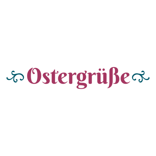 Letras de Ostergrusse Diseño PNG