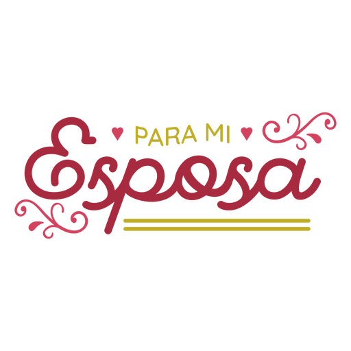 Para mi esposa Schriftzug PNG-Design