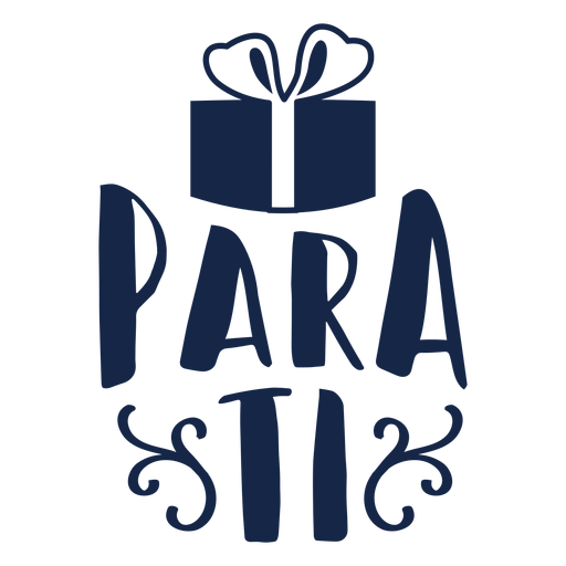 Para-ti-Schriftzug PNG-Design