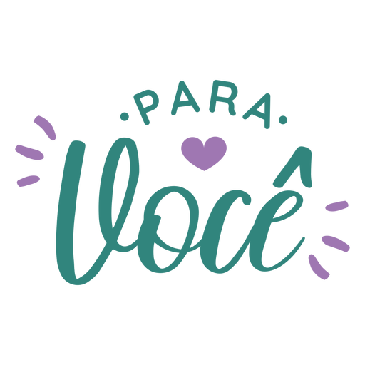 Para-Voce-Schriftzug PNG-Design